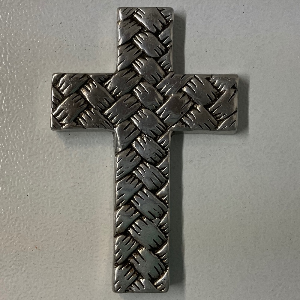 Woven Aluminum Cross From Mexico